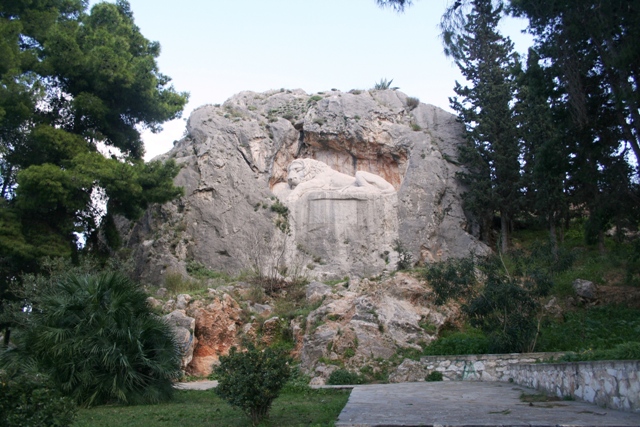 Nafplio - The 'Sleeping Lion of Bavaria' memorial to Bavarian soldiers